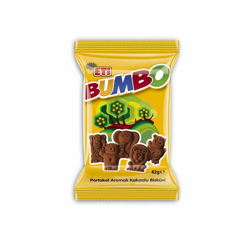Eti Bumbo Portakal Aromalı Kakaolu Bisküvi 42 Gr nin resmi