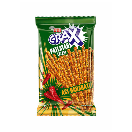 Crax Patlayan Lezzet Acı Baharatlı Çubuk 50 Gr nin resmi