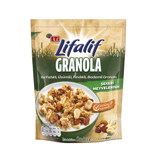 Eti Lifalif Granola Kuru Yemişli 200 Gr nin resmi