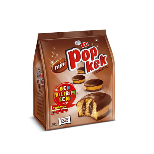 Eti Popkek Mini Çikolata Soslu Kakao Kaplamalı Kek 180 Gr nin resmi