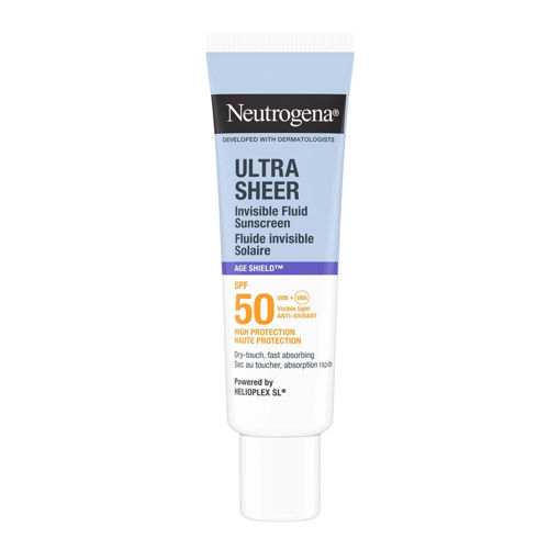 Neutrogena Ultra Sheer Yaşlanma Karşıtı 50 SPF Fluid Güneş Koruyucu Krem 50 ml nin resmi
