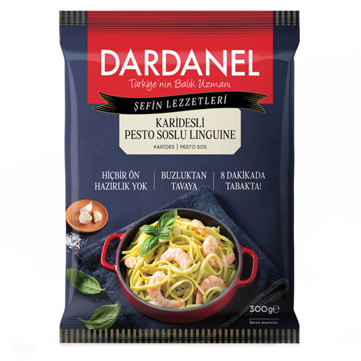 Dardanel Kolay Pişir Karidesli Pesto Soslu Linguine 300 Gr nin resmi