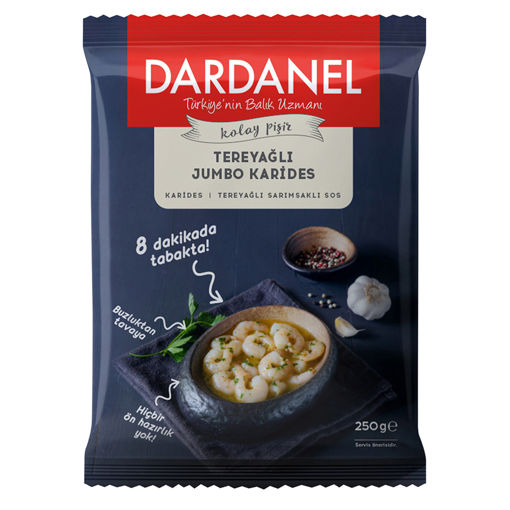 Dardanel Kolay Pişir Tereyağlı Jumbo Karides 250Gr nin resmi