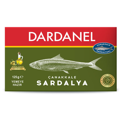 Dardanel Sardalya Zeytinyağlı 125gr nin resmi