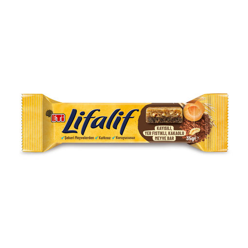 Eti Lifalif Meyve Bar Kayısı Yer Fıstıklı 35Gr nin resmi