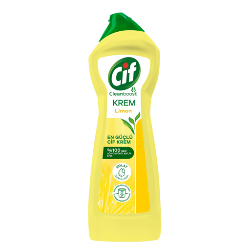 Cif Krem Yeni Nesil Yüzey Temizleyici Limon 750 Ml nin resmi