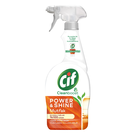 Cif Power Shine Sprey Temizleyici Mutfak Yağ Çözücü 750 ml nin resmi