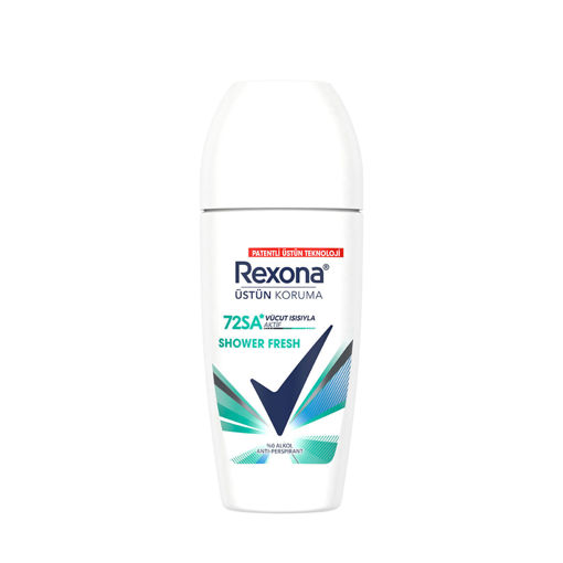 Rexona Üstün Koruma Kadın Roll On Deodorant Shower Fresh 72 Saat Kesintisiz Koruma 50 Ml nin resmi