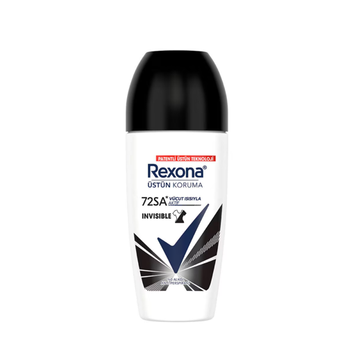 Rexona Üstün Koruma Kadın Roll On Deodorant Invisible 72 Saat Kesintisiz Koruma 50 Ml nin resmi