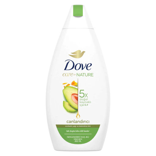 Dove Duş Jeli Avokado Yağı ve Kalendula Özü 450 Ml nin resmi