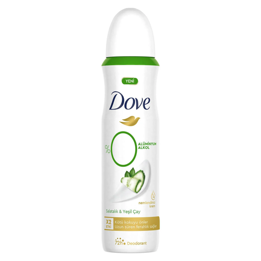 Dove Deodorant %0 Alüminyum Salatalık & Yeşil Çay 150 Ml nin resmi