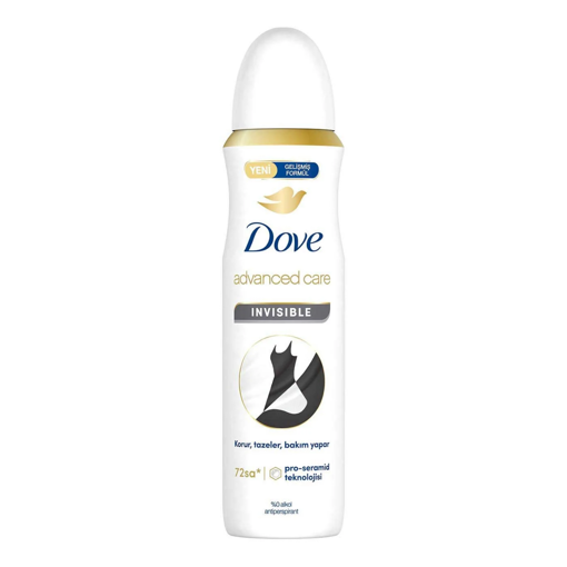Dove Kadın Sprey Deodorant Advanced Care Invisible 72 Saat Koruma 150 Ml nin resmi