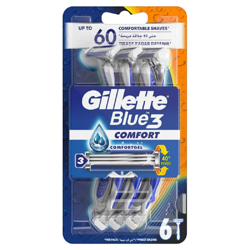 Gillette Tıraş Bıçağı Blue 3 Comfort 6'lı nin resmi