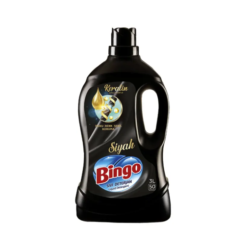 Bingo 50 Yıkama Sıvı Çamaşır Deterjanı Siyah 3 Lt nin resmi