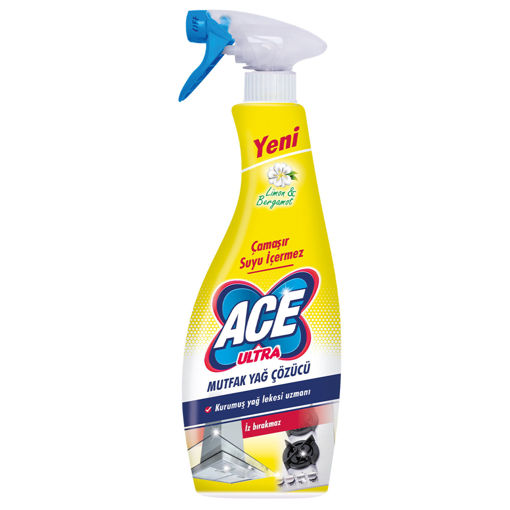 Ace Çamaşır Susuz Yağ Çözücü Sprey Mutfak 700 Ml nin resmi