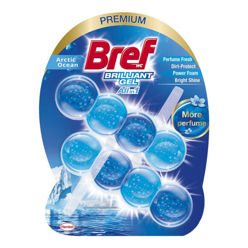 Bref Brilliant Gel Artctic Ocean Klozet Bloğu 2 x 42 Gr nin resmi