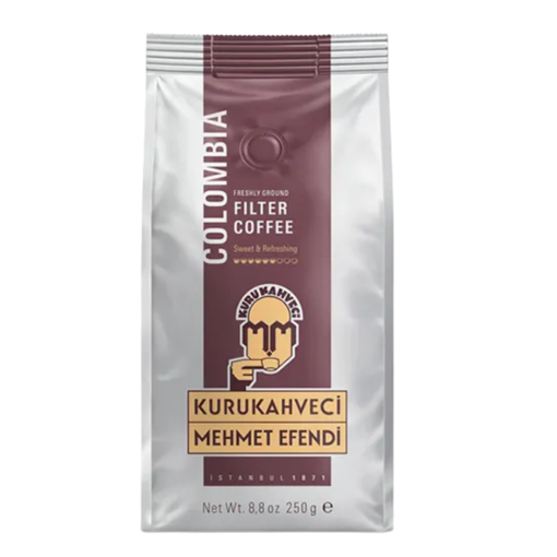 Kurukahveci Mehmet Efendi Colombian Filtre Kahve 250 Gr nin resmi