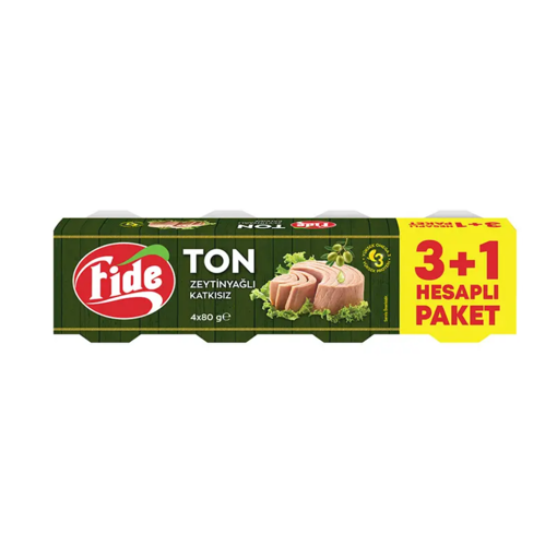 Fide Zeytinyağlı Ton Balığı 4x80 Gr nin resmi