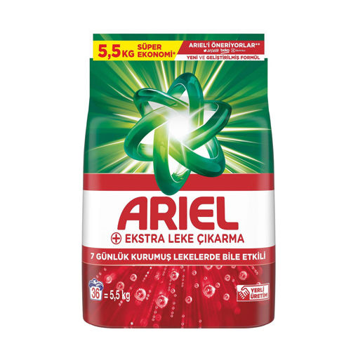 Ariel Toz Çamaşır Deterjanı Oxi Ekstra Hijyen 5.5 kg 36 Yıkama nin resmi