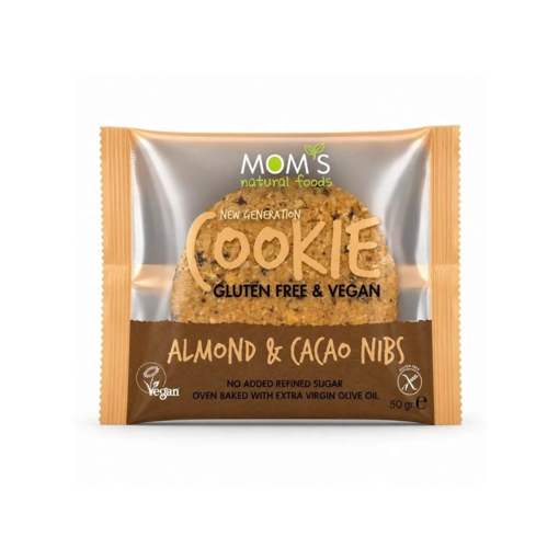 Moms Granola Badem Kakao Nibs Cookie 50gr nin resmi