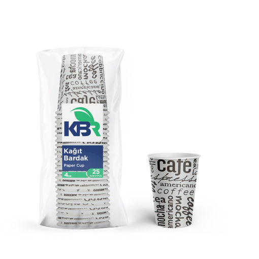 Kbr Kağıt Bardak 25'Li 4 Oz nin resmi
