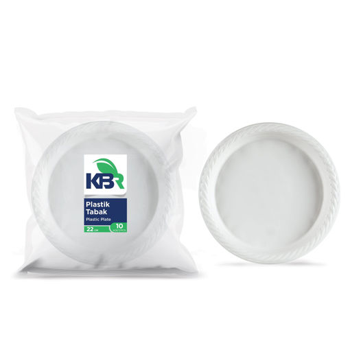 Kbr Plastik Tabak 10'Lu 22Cm nin resmi