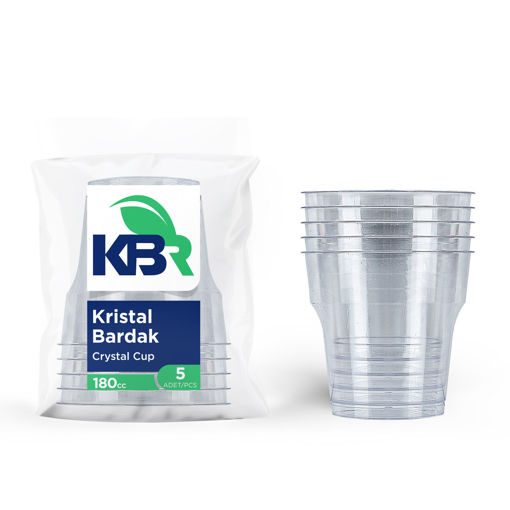 Kbr Kristal Bardak 5'Li nin resmi