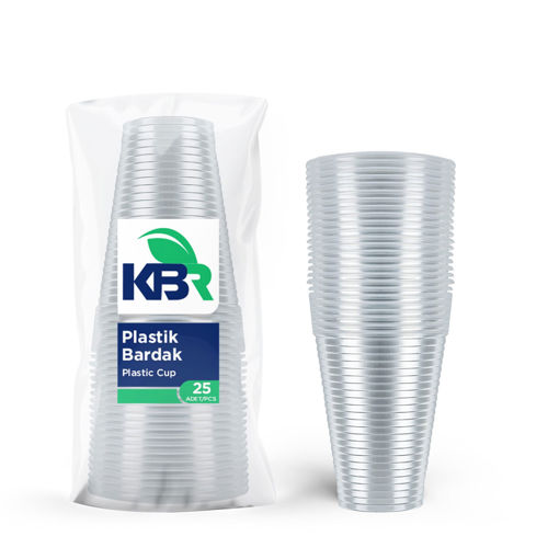 Kbr Plastik Bardak 25'Li 180Cc nin resmi