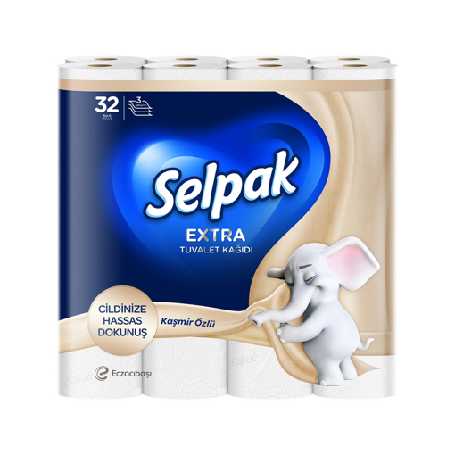 Selpak 32'Li Tuvalet Kağıdı Extra Kaşmir Katkılı nin resmi
