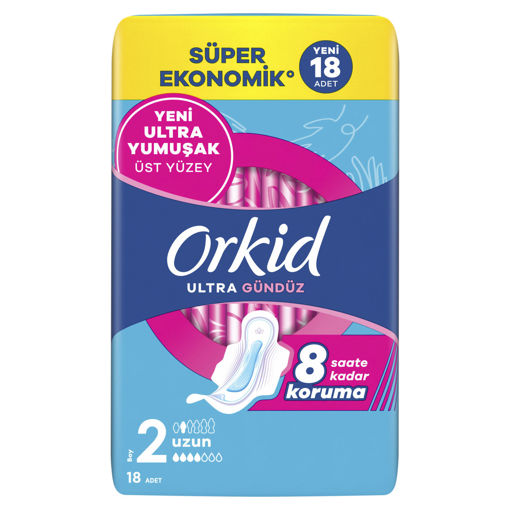 Orkid Ultra Ekstra Dörtlü Paket Uzun 18 Li nin resmi