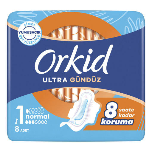Orkid Ultra Extra Hijyenik Ped Normal Tekli Paket 8 Ped nin resmi
