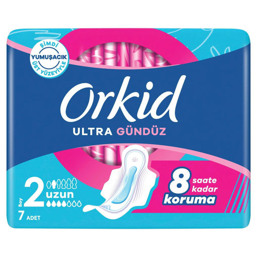 Orkid Ultra Extra Hijyen Ped Uzun Tekli Paket 7 Li nin resmi