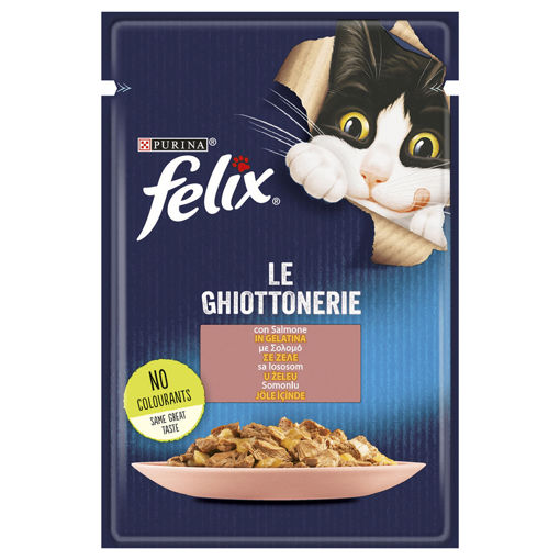 Felix Somonlu Kedi Mamasi Pouch 85gr nin resmi