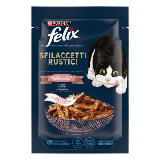 Felix Lezzetli Dilimler Yaş Mama Somonlu 80 Gr nin resmi