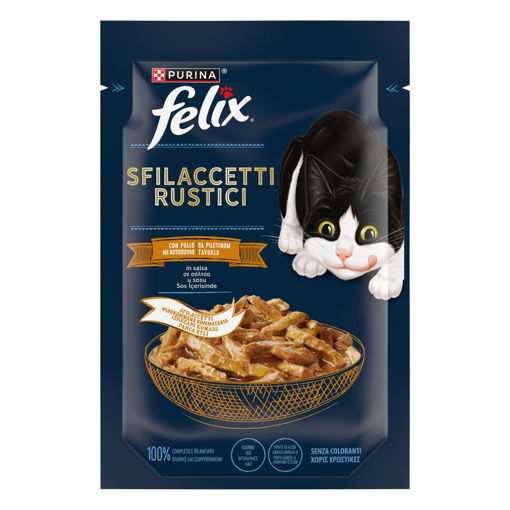 Felix Lezzetli Dilimler Yaş Mama Tavuklu 80 Gr nin resmi