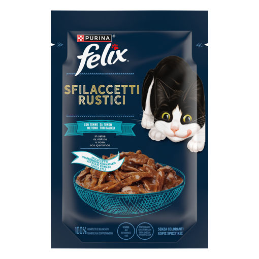 Felix Lezzetli Dilimler Yaş Mama Ton Balıklı 80 Gr nin resmi