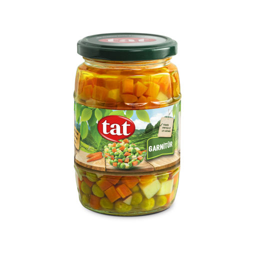 Tat Bezelye Garnitür 340 Gr Cam nin resmi