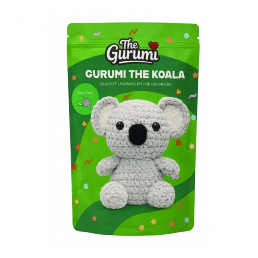 Yeni Başlayanlar İçin Koala Amigurumi Örgü Kiti nin resmi