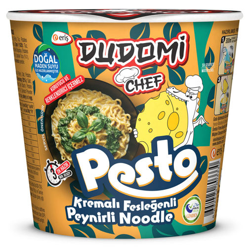 Dudomi Kremalı Fesleğenli Peynirli Noodle Bardak 80 Gr nin resmi