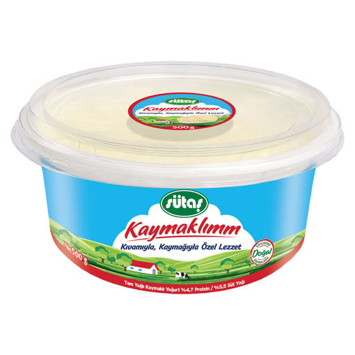 Sütaş Kaymaklı Yoğurt 500gr nin resmi