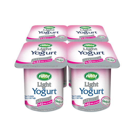 Sütaş Light Yoğurt 4x125gr nin resmi
