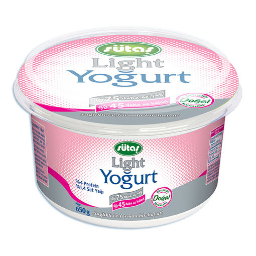 Sütaş Light Yoğurt 650 Gr nin resmi