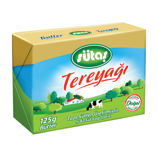 Sütaş Paket Tereyağ 125 Gr nin resmi