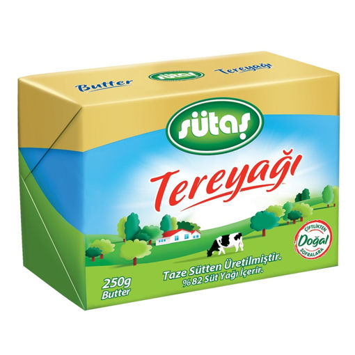 Sütaş Paket Tereyağ 250 Gr nin resmi