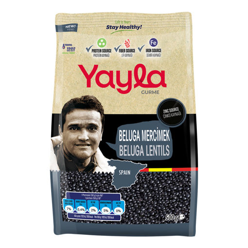 Yayla Gurme Beluga Mercimek 500 Gr nin resmi