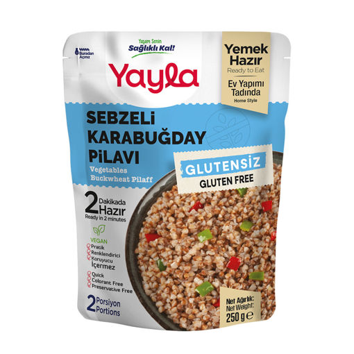 Yayla Glutensiz Sebzeli Karabuğday Pilavı 250 Gr nin resmi