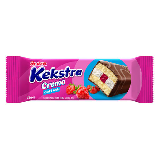 Ülker Kekstra Çilekli Kek 33 Gr nin resmi