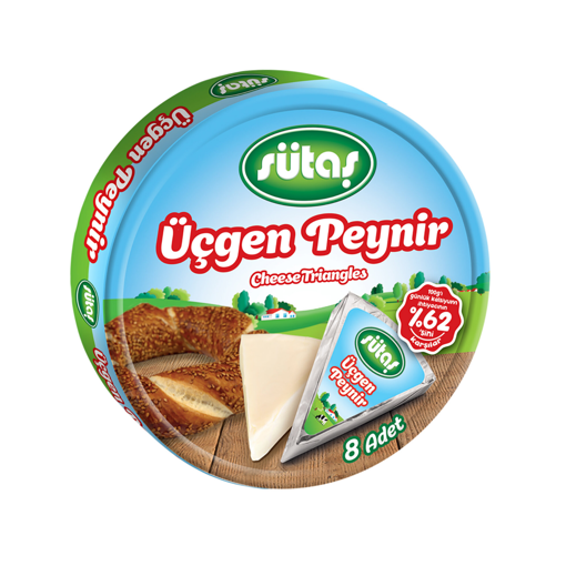 Sütaş Üçgen Peynir 8x12,5gr nin resmi