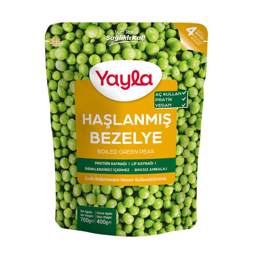 Yayla Haşlanmış Bezelye 700gr nin resmi