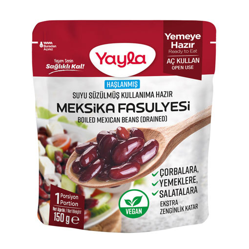 Yayla Haşlanmış Suyu Süzülmüş Meksika Fasulyesi 150 g nin resmi